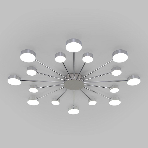 Потолочная светодиодная люстра Eurosvet Nitrino 90242/16 хром изображение 1 Потолочная светодиодная люстра Eurosvet Nitrino 90242/16 хром Фото № 1