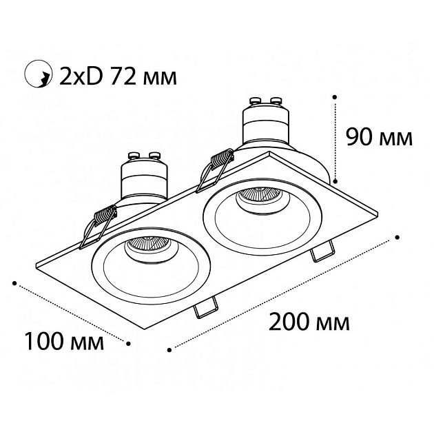 Рамка для светильника Italline M01-1020 black Фото № 2