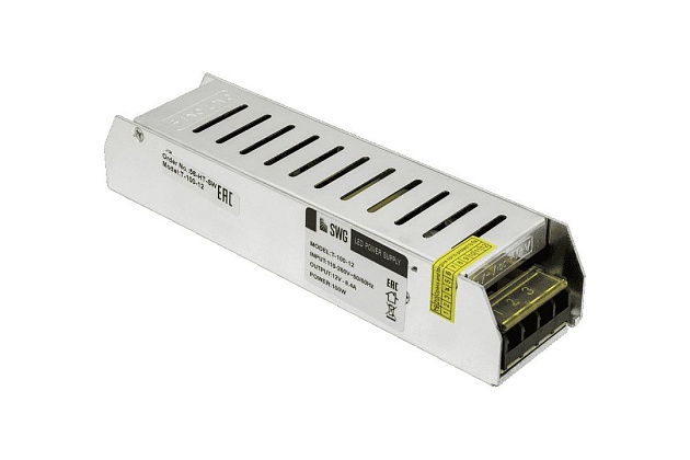 Блок питания SWG 12V 100W IP20 8,3A T-100-12 000273 фото 2