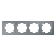 Рамка 4-постовая Stekker Катрин серебро GFR00-7004-03 39534
