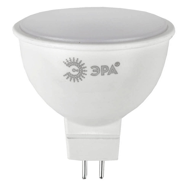 Лампа светодиодная ЭРА GU5.3 10W 4000K матовая LED MR16-10W-840-GU5.3 Б0032996 фото 