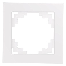 Рамка 1-постовая Stekker Катрин белый GFR00-7001-01 39517