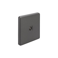 Розетка ROUND TV с/у титан KRANZ KR-78-0723-2 3