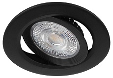 Светильник светодиодный встраиваемый ЭРА KL LED 25A-5 3K BK SET 10 5Вт 3000К круглый поворотный черный набор 10 шт Б0070935