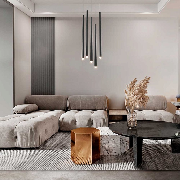 Подвесной светодиодный светильник Maytoni Cascade MOD132PL-L30BK изображение 2 Подвесной светодиодный светильник Maytoni Cascade MOD132PL-L30BK Фото № 2