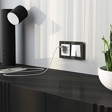 Выключатель двухклавишный Werkel белый акрил W1120041 4690389197277 3