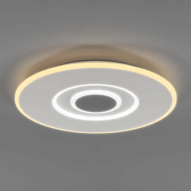 Потолочный светодиодный светильник Eurosvet Just 90219/1 белый/ серый фото 3