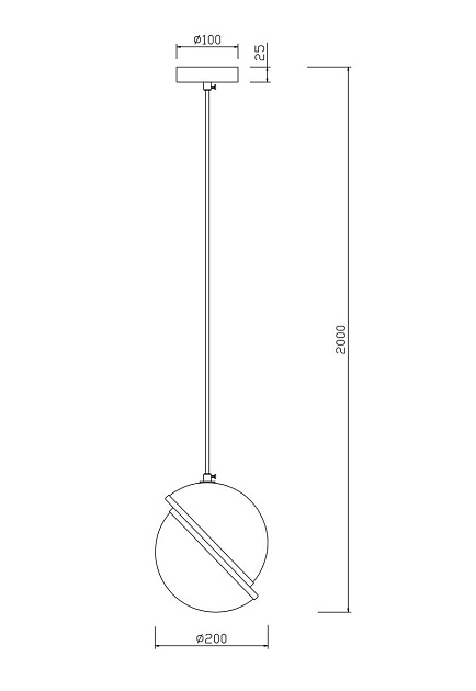 Подвесной светильник Freya Element FR5181PL-01CH Фото № 2