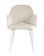 Кухонный стул Stool Group Венера велюр кремовый (ножки белые) MC16-2 KD HLR-2 1