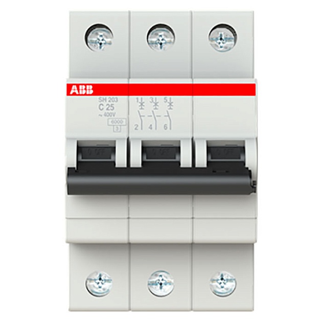 Автоматический выключатель 3-полюсной SH203 C 25 2CDS213001R0254 Фото № 1