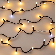 Уличная светодиодная гирлянда Ardecoled нить 230V теплый белый ARD-String-Classic-10000-Black-100Led-Milk-Flash Warm 031208 2