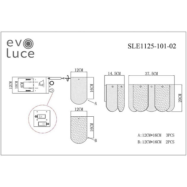 Настенный светильник Evoluce Erzo SLE1125-101-02 фото 2