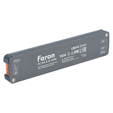 Трансформатор электронный для светодиодной ленты 300W 12V IP67 (драйвер), LB007 Feron 53147 2