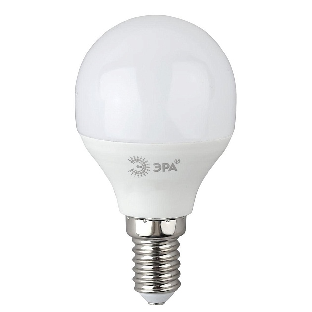 Лампа светодиодная ЭРА E14 10W 2700K матовая LED P45-10W-827-E14 R Б0052378 фото 