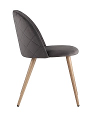 Кухонный стул Stool Group Лион велюр с ромбами серый DC-69030A HLR-21 2
