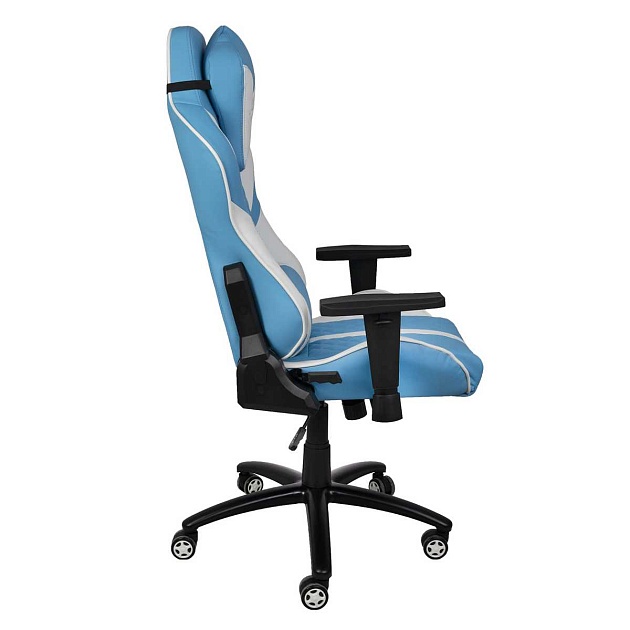 Игровое кресло AksHome Sprinter голубой, экокожа 74998 Фото № 5
