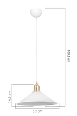 Подвесной светильник Toplight Delilah TL1606H-01WH 2