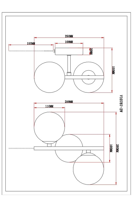 Бра Moderli Renny V10787-2W Фото № 2