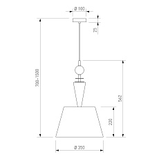 Подвесной светильник Eurosvet Teja 104014 латунь a072037 2