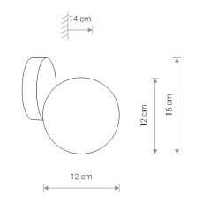 Бра Nowodvorski Ice Ball 8126 1