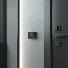 Выключатель одноклавишный с подсветкой Werkel Gallant черный/хром W5010135 4690389163845 1