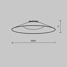 Подвесной светодиодный светильник Maytoni Technical Pendant system Parity Campana TR127B-12W3K-W 2