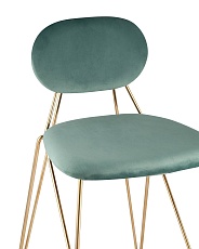 Полубарный стул Stool Group Элис вельвет мятный FDC8001 MINT FUT-70 1