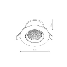 Встраиваемый светильник Nowodvorski Egina Led Black 10554 1