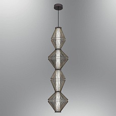 Светильник подвесной Alfa Light F3024-10 BLACK CHROME