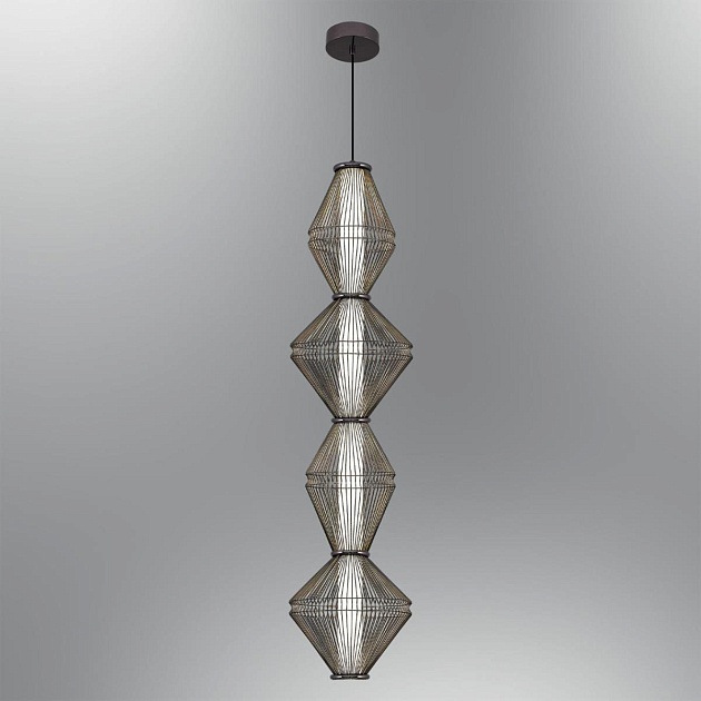 Светильник подвесной Alfa Light F3024-10 BLACK CHROME Фото № 1