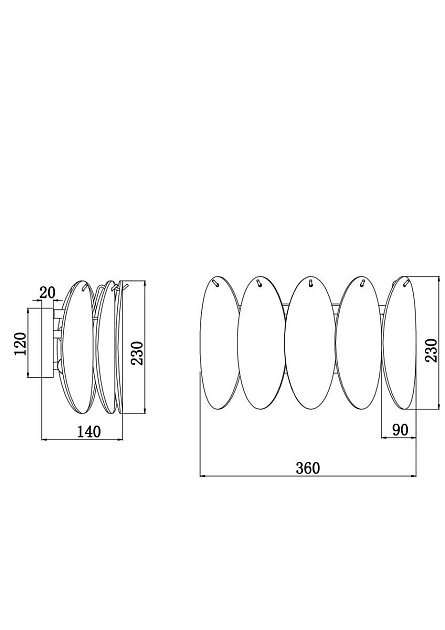Настенный светильник Freya Demure FR5189WL-02BS изображение 2 Настенный светильник Freya Demure FR5189WL-02BS Фото № 2