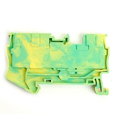 Зажим пружинный, 3-проводной проходной ЗНИ - 2,5, JXB PT 2.5 TW, желтый, зеленый LD573-1-25 49259 5