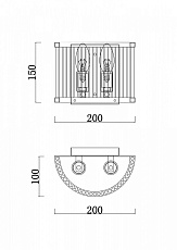Настенный светильник Freya Savoy FR5053WL-02BS 2