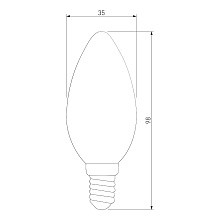 Лампа светодиодная филаментная Elektrostandard BLE1427 E14 9W 4200K матовая a050133 1