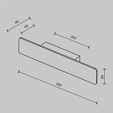 Бра Maytoni Technical C80WL-10W3K-B 5