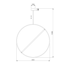 Подвесной светодиодный светильник Eurosvet Element 90283/1 бронза 1