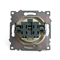 Розетка 2P Stekker Катрин золото GLS10-7109-08 49223 2