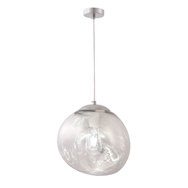 Подвесной светильник Crystal Lux Malaga SP1 D280 Chrome Фото № 1