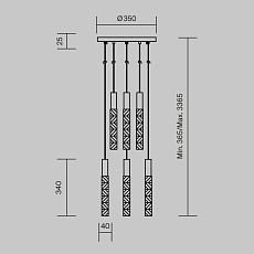 Подвесной светильник Maytoni MOD328PL-L18CH3K 4