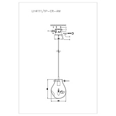 Подвесной светильник Lumien Hall Nertus LH4111/1P-CR-AM 1