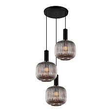 Подвесная люстра Lumina Deco Gato LDP 1217-3 GY+BK