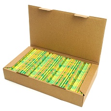 Зажим пружинный, 3-проводной проходной ЗНИ - 2,5, JXB PT 2.5 TW, желтый, зеленый LD573-1-25 49259 1