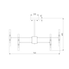 Подвесная люстра Bogates Bastone 346 Smart (550) a053999 1