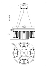 Подвесной светильник Maytoni MOD083PL-04CH 2