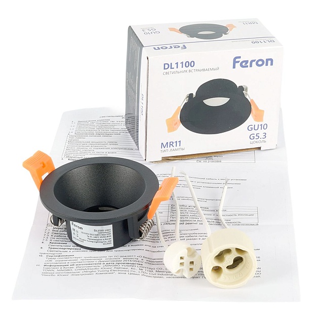 Встраиваемый светильник Feron DL1100 51943 изображение 11 Встраиваемый светильник Feron DL1100 51943 Фото № 11
