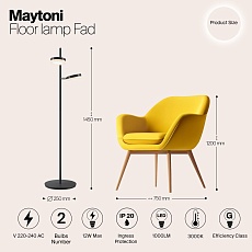 Торшер Maytoni Fad MOD070FL-L12B3K 2