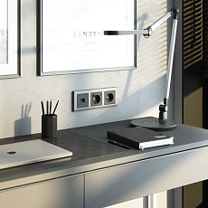 Накладка для розетки USB Werkel графит матовый W1179564 4690389194450 1