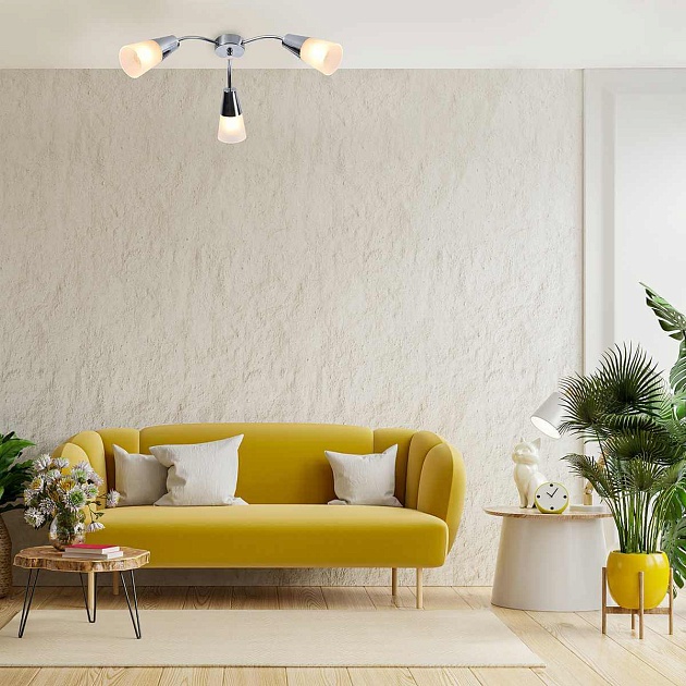 Потолочная люстра Escada Aquilegia 1100/3P Chrome изображение 2 Потолочная люстра Escada Aquilegia 1100/3P Chrome Фото № 2