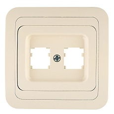 Розетка гнездо+гнездо Makel Mimoza 25038