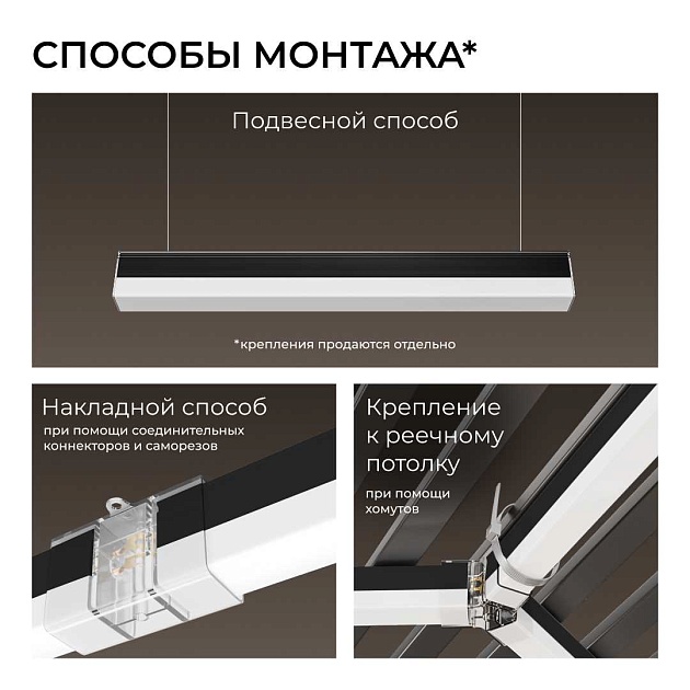 Накладной линейный светодиодный светильник Apeyron 30-56 изображение 7 Накладной линейный светодиодный светильник Apeyron 30-56 Фото № 7